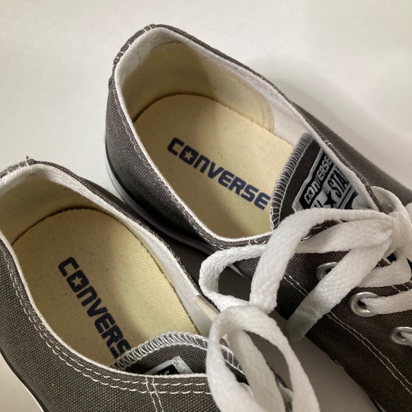 Converse All Star Chuck Taylor 9 Mens Canvas Low Top Charcoal Canvas Shoes main image 10